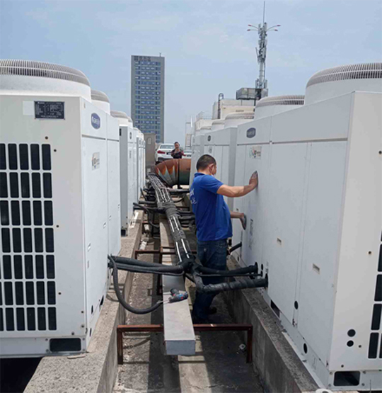 滨湖中央空调制热和不制冷系统维修方法